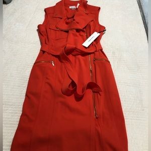 NEW-Calvin Klein Orange Dress Size 12